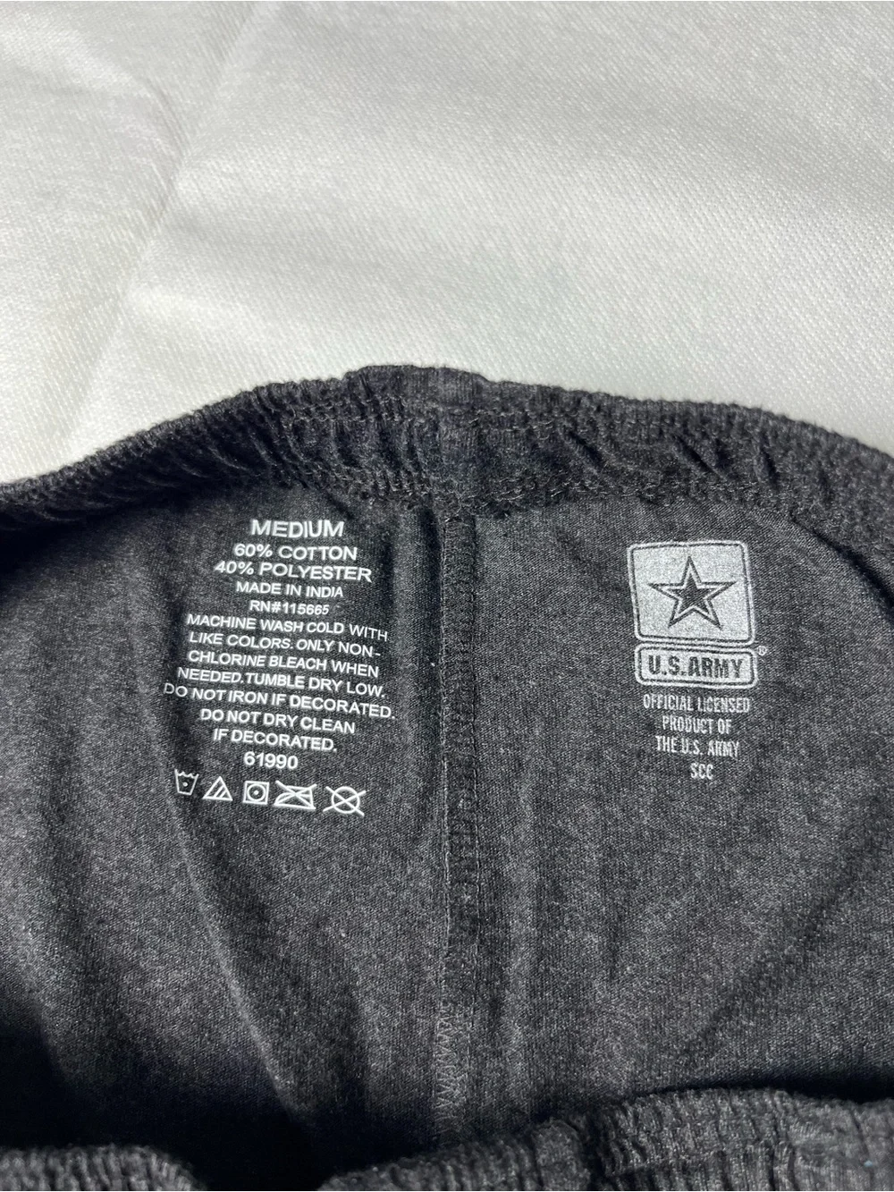 U.S. Army loungewear with Yellow Logo - Picture 5 of 6